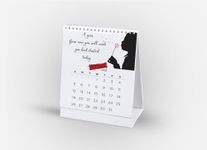 Visual Creation Desk Calendar 2025 - Self Motivation or Inspiration Series calendar for Office Home Table Couple (With Notes)