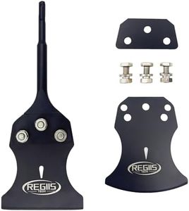 SDS Plus Floor Scraper 4 in. x 10 in. Wide Tile Flooring Adhesives Remover Black Painted,Thinset Removal Tool Chisel Bit with Spare Blades for Rotary Hammer Drill