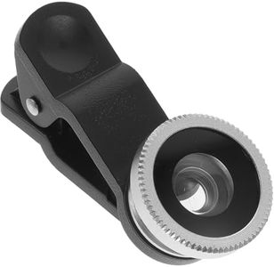 Totority Universal Portable Cell Phone Camera Lens Kit - 3 in 1 Fisheye, Macro, and Wide Angle Lenses With Clip