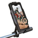 GUB Motorcycle Phone Mount, Metal Waterproof Bike Phone Holder Mount, 360° Rotation Adjustble Handlebar Mount for iPhone 12/13/Pro/max and Galaxy S22/S21 All 4.7-6.8inches Devices (PLUS16)