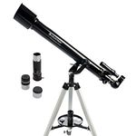 Celestron PowerSeeker-60AZ-Telescope Manual-Alt-Azimuth-Telescope-for-Beginners Compact-and-Portable Bonus-Astronomy-Software-Package 60mm-Aperture