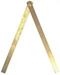 Jet LOVELY Omega Brass Folding Scale Ruler Size 12 to 24 Inch and 1 Pocket Scale 6 Inch