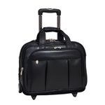 McKlein Damen 17" Detachable-Wheeled Laptop Case, Briefcase, 46 cm, Black