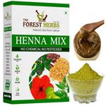 The Forest Herbs Natural Care From Nature Herbal Henna Powder, 500g Enriched with Precious Herbals for Hair Colour & Conditioning - Brown