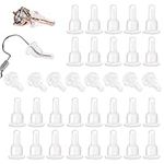 Mozeat Lens 60PCS Full-Cover Earring Backs Rubber Plastic Soft Clear Silicone Earring Backings Safety Backs Pads Rubber Earring Backstops Replacement for Stabilize Earring Studs Hoops Hooks