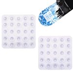 SAVITA 2pcs Snowboard Stomp Pads, Clear Snowboard Grip Pad Anti Skidding Self Adhesive Spike Stomp Pad Provides Extra Grip for Snowboarding