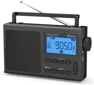 VERAVOXES Portable Bluetooth AM FM Shortwave Radio AC & Battery Powered