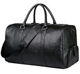 Leather Travel Weekender Overnight Duffel Bag Gym Sports Luggage Bags For Men