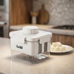 Clazkit Tofu Maker Press with Drain Tray | Homemade Paneer, Yogurt & Tofu Making Mold |Tofu Press Container | Easy DIY Soy Paneer Cheese Maker for Kitchen | Reusable & Easy to Clean |1200ml