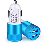 AILKIN Fast Car Charger, Rapid Dual Port Quick Charge 3.0 + 5V/2.4A USB Car Charger Adaptor, Compatible with Samsung Galaxy S20/S20 Ultra/S10/S9/S8, Note 20/10/9/8, iPhone 11 Pro/XS/XR/X/8/7/6