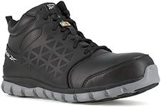 Reebok Mens Sublite Cushion Work Safety Toe Athletic Mid Cut Construction Shoe, Black, 12 Wide US