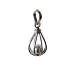 Decorative Lucky Hanging Ball in Silver cage Ornament use in lal kitab Remedy for Protection & Blessing