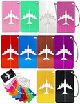 10 PCS Luggage Tags, Aluminium Suit