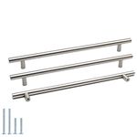 10 Pack - 10" Hole Center 256mm Cabinet Handle goldenwarm Kitchen Cabinet Handles Brushed Nickel Stainless Steel Kitchen Cupboard Cabinet Pulls Drawer pulls 320mm Length