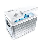 MOBICOOL MQ40A - 39 l Electric Cooler, Aluminium, Portable Car Cooler 12/230 V, Mini Fridge, Cool Box for Campervan RV Boat Travel Picnic Truck