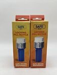 Safe Rx Locking Pill Bottle Small (4.5"x1.5") NEW (SET of 2)