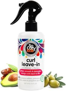 So Cozy Leave In Conditioner Spray (8 Fl Oz) Paraben-Free Detangler for Kids' Curly Hair, Deep Conditioner & Tangle-Free Curls, Gentle & Nourishing with Keratin, Vitamin B5, Olive Oil & Jojoba Oil