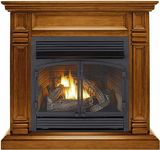 Duluth Forge Dual Fuel Ventless Fireplace-32,000 BTU, Remote Control, Finish Fireplace, Apple Spice