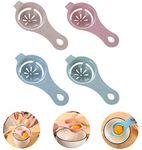 Vencilazy Egg Separator Egg Yolk White Separator 4PCS Egg White Separator Egg Whites Strainer Filter Divider Egg Separator Tool Kitchen Baking Gadget