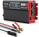 OLTEANP 500 Watt Power Inverter 12V DC to 110V/120V AC Inverter with LCD Screen Display, 2 AC Outlets, 36W Type-C Port, 5V/3A USB Port, Car Power Converter for Truck, Home, Vehicles, Laptop, Trip