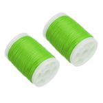 PATIKIL Archery Bow String Serving Thread 120 Yard/110M, 2 Pack 0.015" Dia Bowstring Thread for Tying Peep Sight Nock Compound Recurve Bow, Glass Green