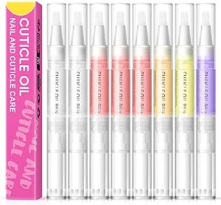 COSCELIA Nail Nutrition Pen, 8 PCS Nail Cuticle Oil Pen Set Mix Flavors Nail Nutrition Oil Nail Care for Repairing Cracked of Cuticle Oil Pen Set Nail Art DIY Care Oils