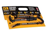 Roughneck ROU64951 Toolbox Bar 4 Piece Set Including: Wrecking Bar (12in), Nail Puller (9in), Floorboard Puller (10¼in) & Mini Utility Bar (7½in)