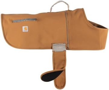 Carhartt Quick Duck Jac, Pet Dog Vest, Water Repellent Canvas, Brown, Small