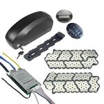 Fuel Tank Style eBike Battery Case Fits 56PCS 21700 Cells 52V Battery Box 14S5P Nickel Strip 14S 35A BMS for DIY Fuel Tank Style E-Bike E-Scooter E-Motorcycle Battery Pack (52V Case+Nickel Strip+BMS)