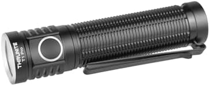 ThruNite T1 Pro Rechargeable Flashlight - Aluminum & EDC Torch - 1920 Lumens & 196 Meters Throw - Super Bright & 61 Days Working - Pocket Light for Emergency, Camping & Outdoor Adventures - Cool White
