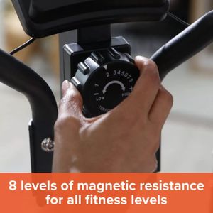 FITT Strider Upright Elliptical Exercise Machine – Compact Home Fitness