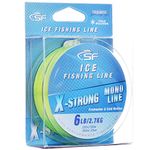 SF 8LB/3.6KG 330YD/300M X-Strong Ice Monofilament Fishing Line with Spool Mono Line Fishing Wire Freshwater, Fluor Green