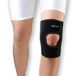 Gochamps Knee Wrap Neoprene for Optimal Support and Comfort, Adjustable, Anti slip design, Open Patella Knee Cap Support for Sports & Gym & Running, Joint Pain Relief, For Ligament Tear Lightweight & Stretchable, Injury Prevention, for Men & Women - Large size (1 Piece)