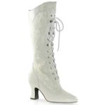 Ellie Shoes Women's 253 Rebecca Victorian Boot, White, 9 M US