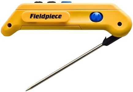 Fieldpiece SPK2 Pocket Thermometer – Folding Probe Digital Temperature Meter with Extended Reach - Backlit Display - Fast-Response Tip for HVAC/R