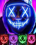 Scary Halloween Mask, LED Mask Ligh