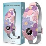 BRONTIX Period Cramp Relief Massager for Women | Portable Cordless Menstrual Pain Relief Heating Pad with 6 Heat & Massage Modes | Electric Periods Cramp Massager | Perfect Gifts for Woman