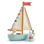 Tender Leaf Toys Merrywood Wooden Pretend Woodland Characters and evironments (Sailaway Boat)