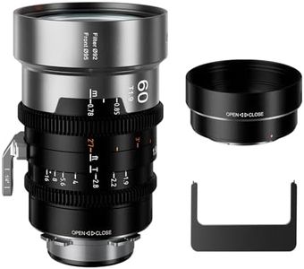 SIRUI IronStar T1.9 1.5X Anamorphic Cine Lens, 60mm Manual Focus Cinema Lens with Native PL Mount, Interchangeable EF Mount, Neutral Flare