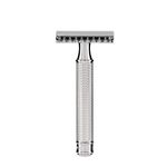 MÜHLE Traditional R41 safety razor | double edge open comb safety razor | sustainable eco-friendly and reusable | fits all standard DE razor blades | for men and women | chrome handle