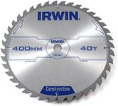 IRWIN IRW1897347 400 x 30mm 40-Teeth Circular Saw Blade with ATB Tooth Grind, Silver,Various