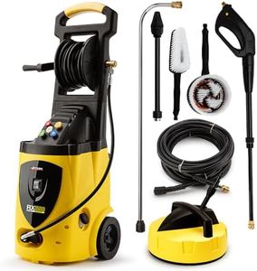 Jet-USA RX550 Electric High Pressure Washer 3500PSI Ultimate Pack, 5 Nozzles, Spin & Wheel Brush, Deck Cleaner, Turbo Head, Angled Lance, 30M Hose Reach