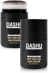 DASHU Daily Hair Cushion for Hair Fall, Thinning Hair | Temporary Hair Color for Gray Coverage, Root Concealer, Hairline Powder | Waterproof Bald Spot Cover Up for Men 0.56oz (Brown)