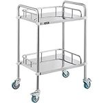 VEVOR 2-Shelf lab cart with Wheels 