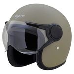 VEGA Jet W/Visor Dull Desert Storm Helmet-M | Brown