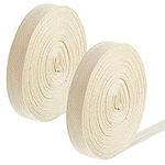 FRIUSATE 2 Pcs Cotton Tape 30M 20mm Herringbone Tape Bias Binding Tape Natural Cotton Webbing Tape Cotton Ribbon Bunting Tape For Sewing Dressmaking Alterations DIY Craft