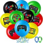 45 Pieces Video Game Latex Balloons, 12 Inch Gaming Gamer Birthday Party Decorations for Kids' Party Boys Video Game Party Game Night Party Game on Party Level Up Party Supplies