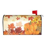 Thanksgiving Pumpkins Mailbox Covers Magnetic 21x18 Inch Autumn Sunflower Maple Leaf Pumpkin Decor Harvest Fall Mailbox Covers Mailbox Decals Mailbox Wrap Post Letter Box Cover Mailbox Post Cover