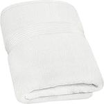 Utopia Towels – Luxurious Jumbo Bath Sheet - 100% Combed Ring-Spun Cotton, Ultra Soft and Highly Absorbent, Thick Large Bathroom Towels 90 x 180 CM's, Large Bathroom Towel (White)