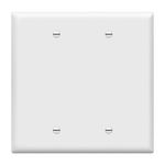 ENERLITES Blank Device Wall Plate, Jumbo 2-Gang 4.88" x 4.92", Mid-Size, Unbreakable Polycarbonate Thermoplastic, UL Listed, 8802M-W, White